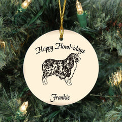 Custom Australian Shepherd Ornament