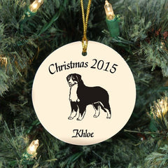 Custom Bernese Mountain Dog Ornament