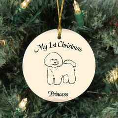 Custom Bichon Frise Ornament