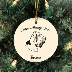 Custom Bloodhound Ornament