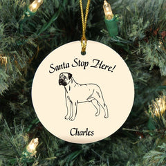 Custom Bull-mastiff Ornament