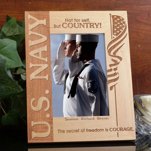 U.S. Navy Wood Picture Frame