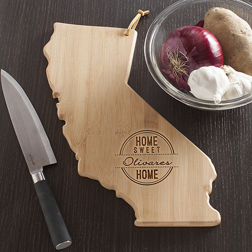 California Shaped Cutting Board