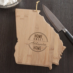 Georgia State Shaped Cutting Board