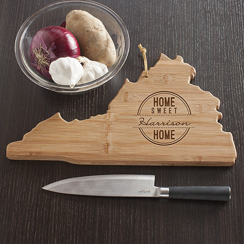 Virginia State Shaped Cutting Board