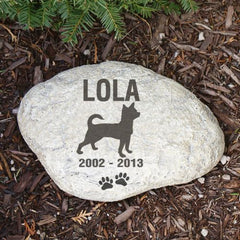 Dog Silhouette Memorial Garden Stone- many breeds!