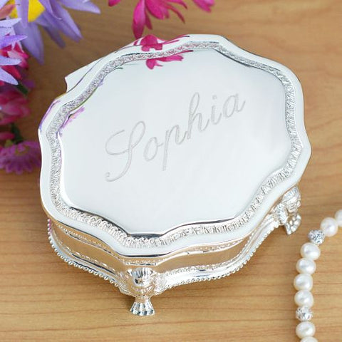 Engraved Princess Jewelry Box