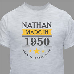 Personalized Aged to Perfection T-Shirt