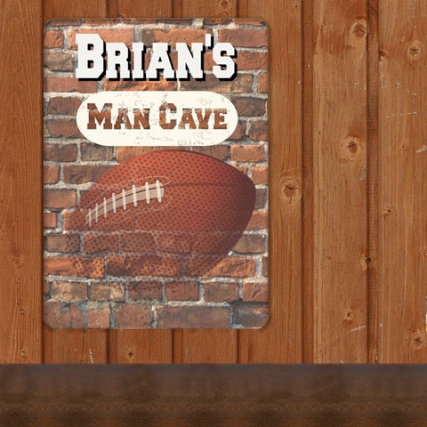 Personalized Football Man Cave Sign