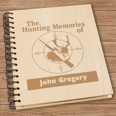 Hunting Memories Engraved Wood Photo Album