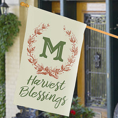 Custom Harvest Blessings House Flag