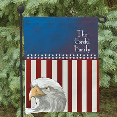 American Pride Personalized Garden Flag