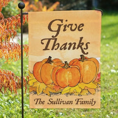 Give Thanks Garden Flag