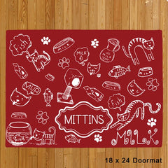 Personalized Cat Mat