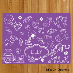 Personalized Cat Mat