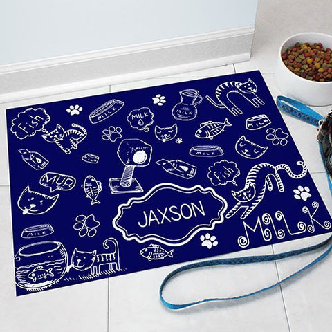 Personalized Cat Mat