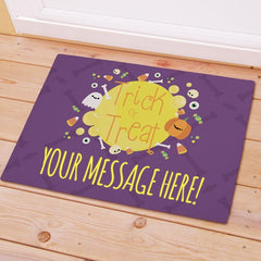 Personalized Trick or Treat Doormat