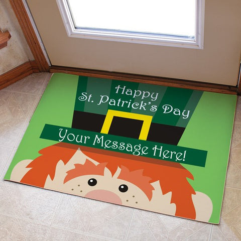 St. Patrick's Day Personalized Doormat