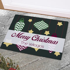 Holiday Ornaments Doormat