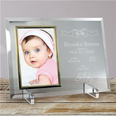 The Beginning Beveled Glass Picture Frame