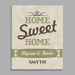 Home Sweet Home Custom Wall Canvas