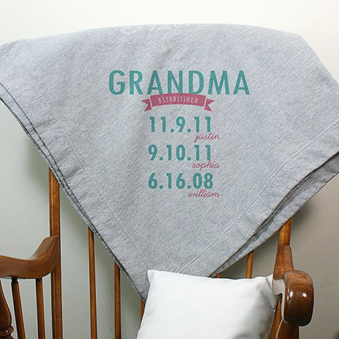 Personalized Established Sweatshirt Blanket