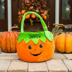 Personalized Pumpkin Trick or Treat Basket