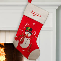 Personalized Snowman Stocking