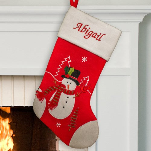 Personalized Snowman Stocking