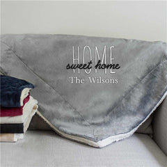 Personalized Home Sweet Home Blanket
