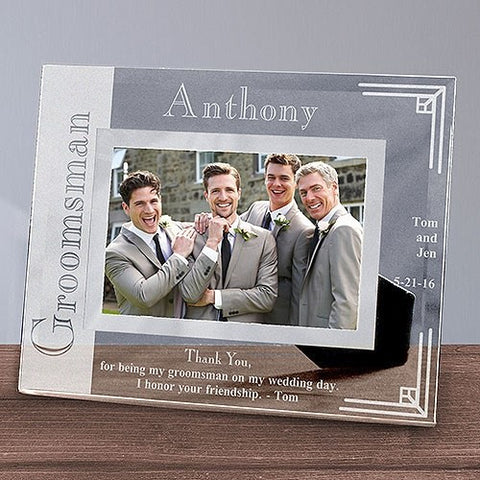 Custom Wedding Party Glass Picture Frame