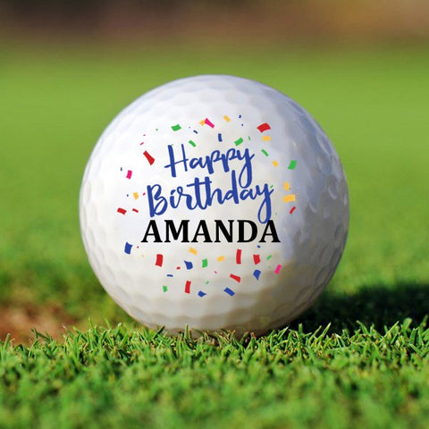 Personalized Birthday Golf Ball Set