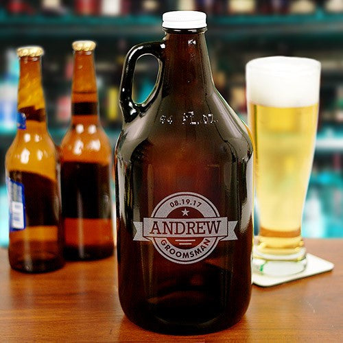 Engraved Groomsmen Growler