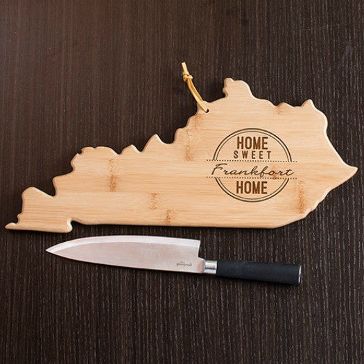 Kentucky State Shaped Cutting Board