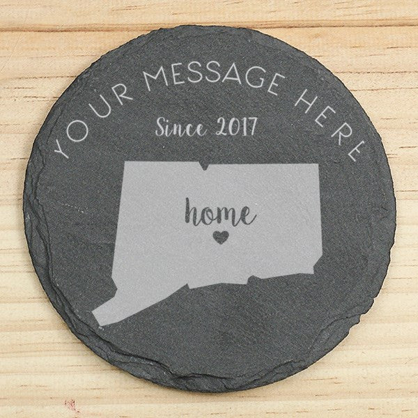 Home State Slate Coaster Set