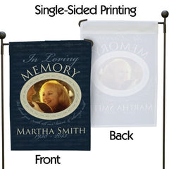 In Loving Memory Photo Garden Flag