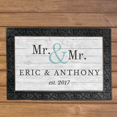 Custom Couple's Doormat