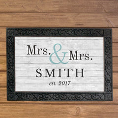 Custom Couple's Doormat