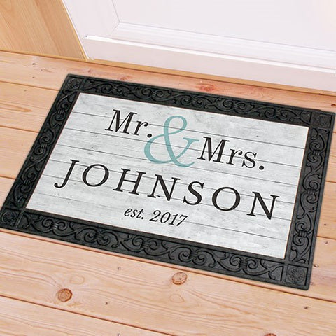 Custom Couple's Doormat