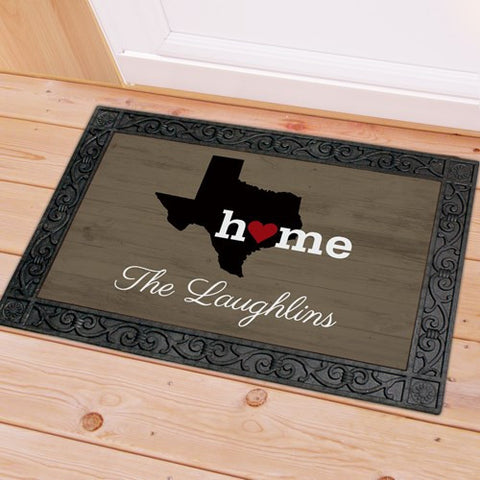 Custom Home State Doormat