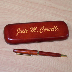 Personalized Rosewood Pen Set
