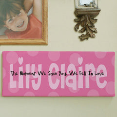 The Moment We Saw You... Wall Canvas (More Colors)