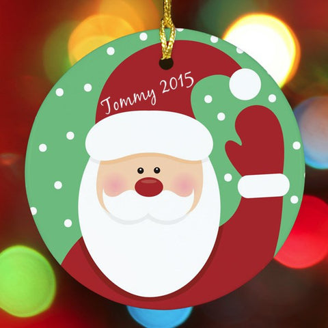 Santa Personalized Christmas Ornament