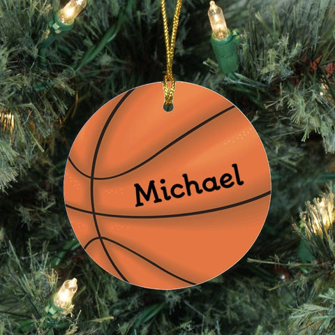 Basketball Personalized Christmas Ornament