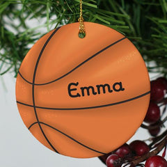 Basketball Personalized Christmas Ornament