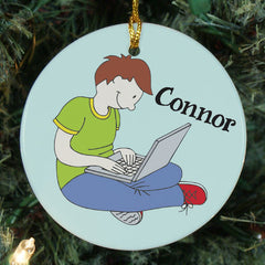 Laptop Personalized Ornament