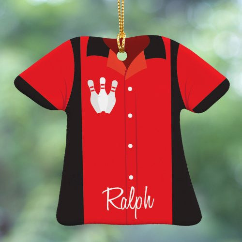 Bowling Shirt Personalized Ornament