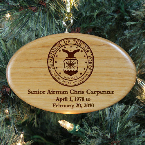 U.S. Air Force Wooden Ornament