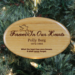 Forever In Our Hearts Wooden Ornament