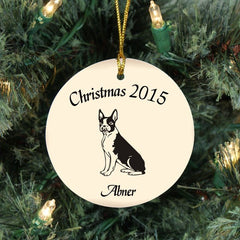 Custom Boston Terrier Ornament
